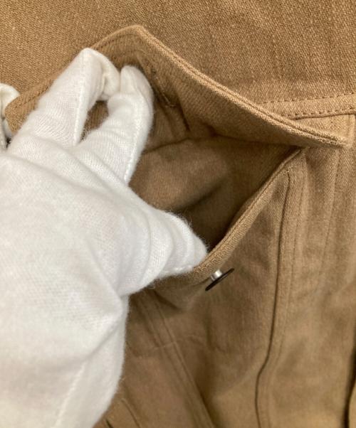 is-ness（イズネス）is-ness (イズネス) NU TRUCKER JACKET ブラウン サイズ:Ｌの古着・服飾アイテム