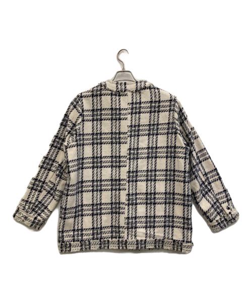 darich（ダーリッチ）darich (ダーリッチ) ツイードジャケット ホワイト サイズ:Fの古着・服飾アイテム