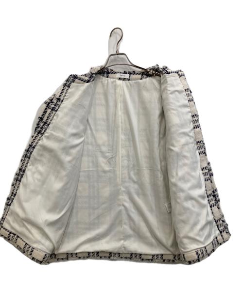 darich（ダーリッチ）darich (ダーリッチ) ツイードジャケット ホワイト サイズ:Fの古着・服飾アイテム