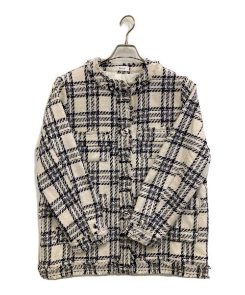 darich（ダーリッチ）darich (ダーリッチ) ツイードジャケット ホワイト サイズ:Fの古着・服飾アイテム