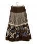 ISSEY MIYAKE (イッセイミヤケ) ロングスカート ブラウン サイズ:M：20000円