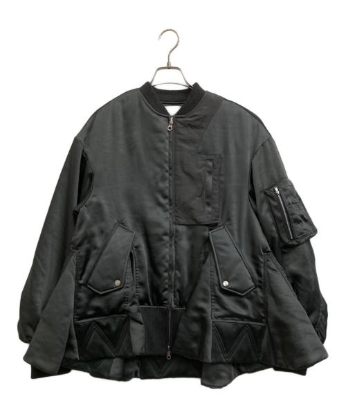 OMMO（オーエムエムオー）OMMO (オーエムエムオー) TRIANGLE PANEL SATIN BZ ネイビー サイズ:Fの古着・服飾アイテム