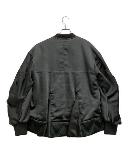 OMMO（オーエムエムオー）OMMO (オーエムエムオー) TRIANGLE PANEL SATIN BZ ネイビー サイズ:Fの古着・服飾アイテム