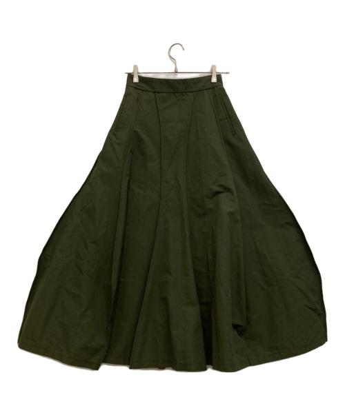 UN3D.（アンスリード）UN3D. (アンスリード) ロングスカート オリーブ サイズ:38の古着・服飾アイテム