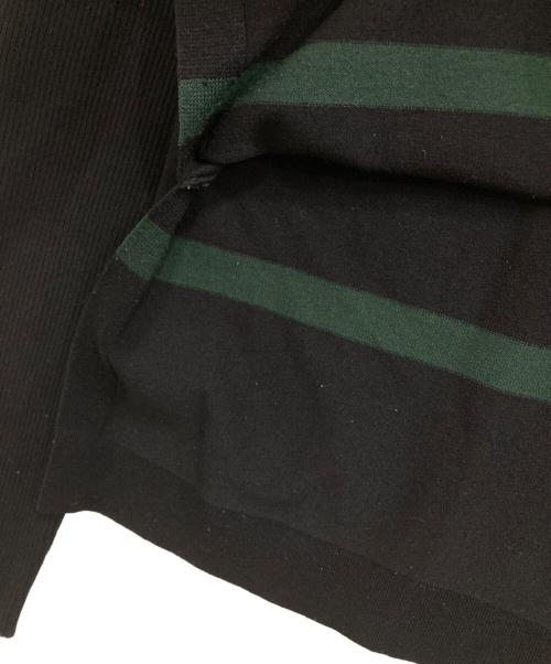 UN3D.（アンスリード）UN3D. (アンスリード) マルチボーダータートルニット ブラック サイズ:38の古着・服飾アイテム