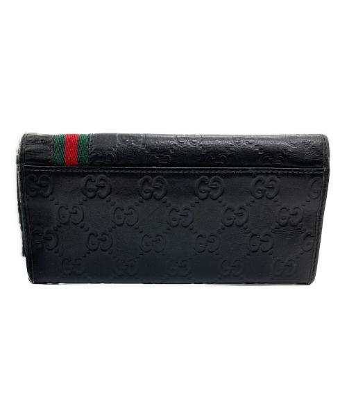 GUCCI（グッチ）GUCCI (グッチ) 長財布 ブラックの古着・服飾アイテム