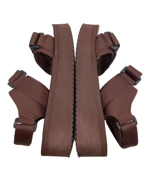 Snidel（スナイデル）Snidel (スナイデル) 厚底サンダル ブラウン サイズ:23.5の古着・服飾アイテム