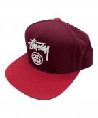 stussyステューシー）の古着「STOCK LOCK SP17 CAP」｜レッド
