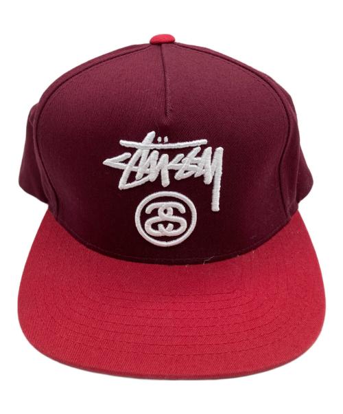stussy（ステューシー）stussy (ステューシー) STOCK LOCK SP17 CAP レッド 未使用品の古着・服飾アイテム
