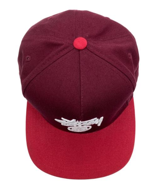 stussy（ステューシー）stussy (ステューシー) STOCK LOCK SP17 CAP レッド 未使用品の古着・服飾アイテム