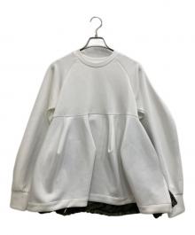 OMMO（オーエムエムオー）の古着「FLASK PATTERN PADDING TOP」｜ホワイト