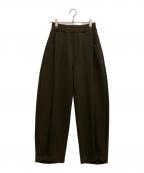 OMMOオーエムエムオー）の古着「FRONT TUCK SEMI TAPERED PT」｜オリーブ