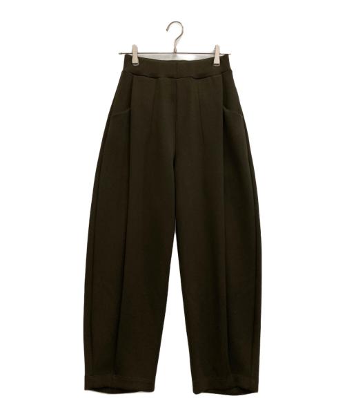 OMMO（オーエムエムオー）OMMO (オーエムエムオー) FRONT TUCK SEMI TAPERED PT オリーブ サイズ:38の古着・服飾アイテム