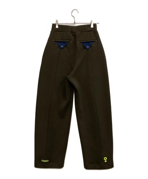 OMMO（オーエムエムオー）OMMO (オーエムエムオー) FRONT TUCK SEMI TAPERED PT オリーブ サイズ:38の古着・服飾アイテム