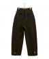 OMMO (オーエムエムオー) FRONT TUCK SEMI TAPERED PT オリーブ サイズ:38：14000円
