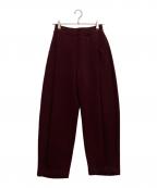 OMMOオーエムエムオー）の古着「FRONT TUCK SEMI TAPERED PT」｜パープル