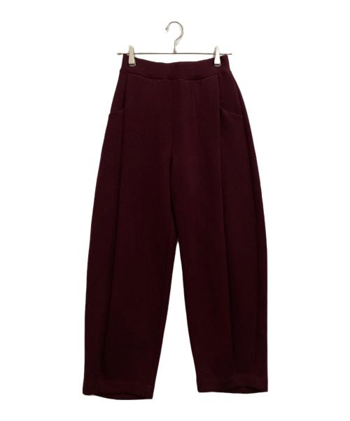 OMMO（オーエムエムオー）OMMO (オーエムエムオー) FRONT TUCK SEMI TAPERED PT パープル サイズ:38の古着・服飾アイテム