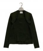 OMMOオーエムエムオー）の古着「SQUARE NECK KT TOP」｜オリーブ