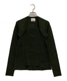 OMMO（オーエムエムオー）の古着「SQUARE NECK KT TOP」｜オリーブ
