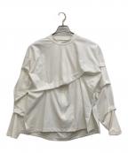 OMMOオーエムエムオー）の古着「TUCK LONG SLEEVE TOP」｜ホワイト