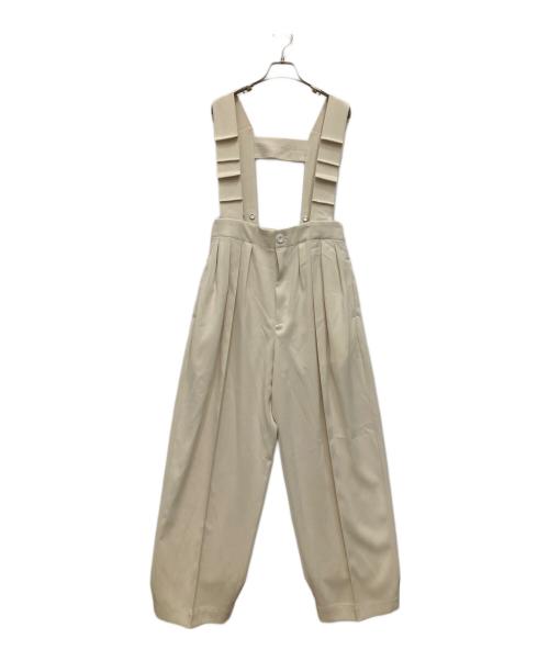 OMMO（オーエムエムオー）OMMO (オーエムエムオー) TUCK SHOULDER BELT PT アイボリー サイズ:38の古着・服飾アイテム