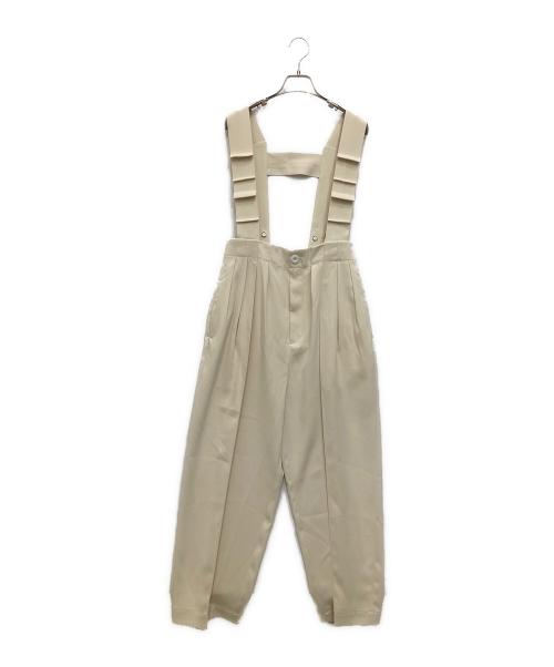 OMMO（オーエムエムオー）OMMO (オーエムエムオー) TUCK SHOULDER BELT PT アイボリー サイズ:36の古着・服飾アイテム