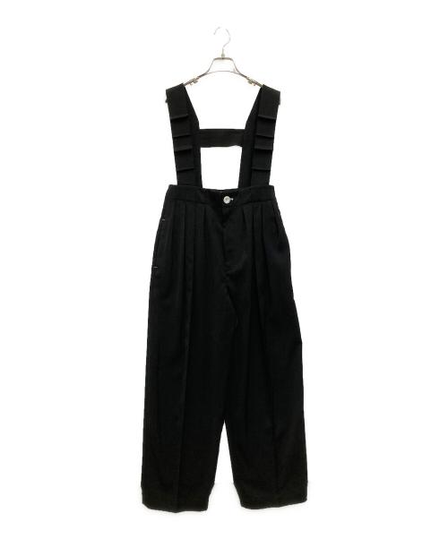 OMMO（オーエムエムオー）OMMO (オーエムエムオー) TUCK SHOULDER BELT PT ブラック サイズ:38の古着・服飾アイテム