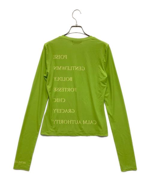 MAISON SPECIAL（メゾンスペシャル）MAISON SPECIAL (メゾンスペシャル) LOGO TOP 黄緑 サイズ:FREEの古着・服飾アイテム