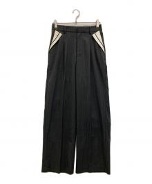 MAISON SPECIAL（メゾンスペシャル）の古着「Center Crease Straight Pants」｜グレー