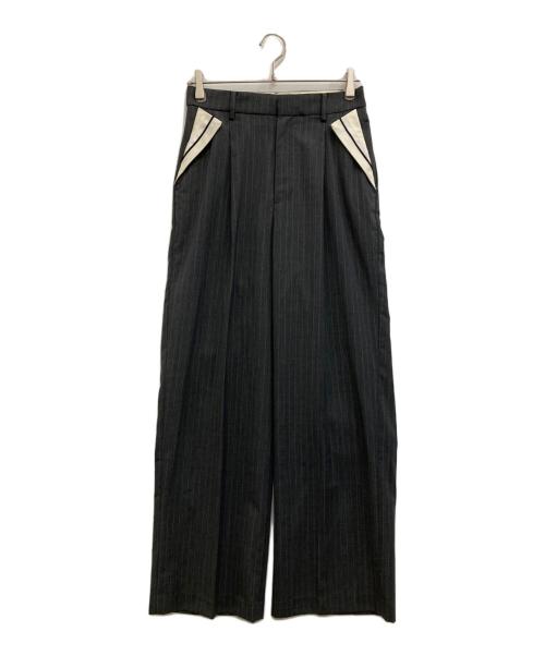 MAISON SPECIAL（メゾンスペシャル）MAISON SPECIAL (メゾンスペシャル) Center Crease Straight Pants グレー サイズ:38の古着・服飾アイテム