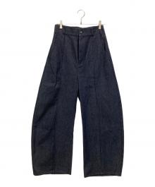 MAISON SPECIAL（メゾンスペシャル）の古着「Center Pin Tuck Denim Pants」｜インディゴ