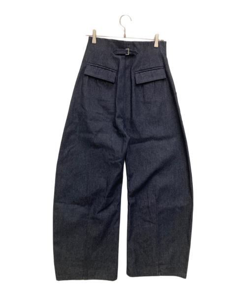 MAISON SPECIAL（メゾンスペシャル）MAISON SPECIAL (メゾンスペシャル) Center Pin Tuck Denim Pants インディゴ サイズ:38の古着・服飾アイテム