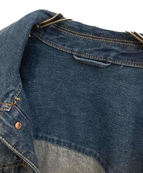 EVISU（エヴィス）EVISU (エヴィス) Diamond Daruma and Seagull Print Loose Fit Denim Jacket インディゴ サイズ:Lの古着・服飾アイテム