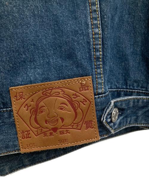EVISU（エヴィス）EVISU (エヴィス) Diamond Daruma and Seagull Print Loose Fit Denim Jacket インディゴ サイズ:Lの古着・服飾アイテム