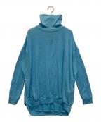 COGTHEBIGSMOKEコグザビッグスモーク）の古着「ナロースリーブハイネックトップ」｜スカイブルー