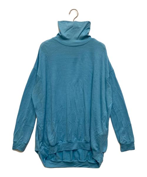 COGTHEBIGSMOKE（コグザビッグスモーク）COGTHEBIGSMOKE (コグザビッグスモーク) ナロースリーブハイネックトップ スカイブルー サイズ:無記載の古着・服飾アイテム