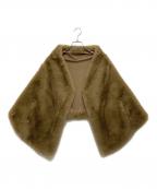 JENNEジェンヌ）の古着「リッチボリュームファーケープ」｜ブラウン