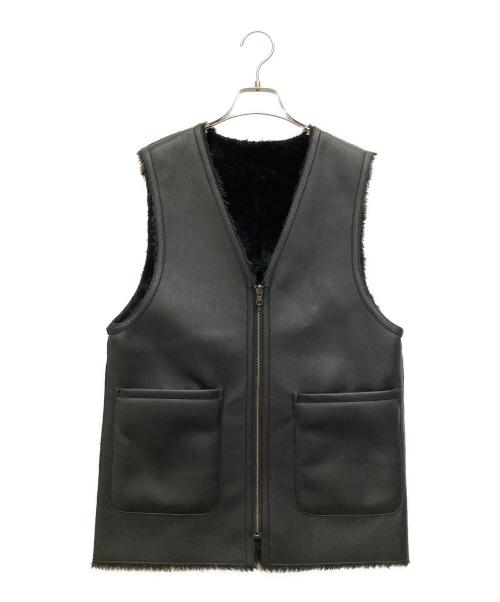 JOURNAL STANDARD（ジャーナルスタンダード）JOURNAL STANDARD (ジャーナルスタンダード) フェイクレザーベスト ブラック サイズ:無記載の古着・服飾アイテム