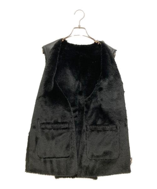 JOURNAL STANDARD（ジャーナルスタンダード）JOURNAL STANDARD (ジャーナルスタンダード) フェイクレザーベスト ブラック サイズ:無記載の古着・服飾アイテム