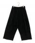 mizuiro-ind（ミズイロインド）の古着「ベロアジャガードタックパンツ」｜ブラック