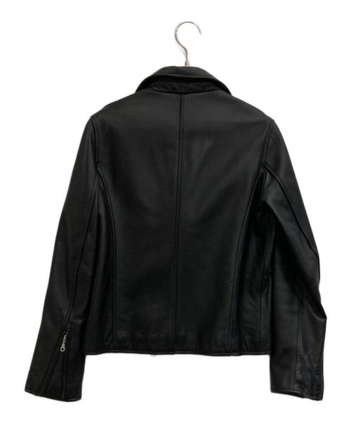 ITEMS URBAN RESEARCH（アイテムズ アーバンリサーチ）ITEMS URBAN RESEARCH (アイテムズ アーバンリサーチ) ラムレザーライダースジャケット ブラック サイズ:36の古着・服飾アイテム