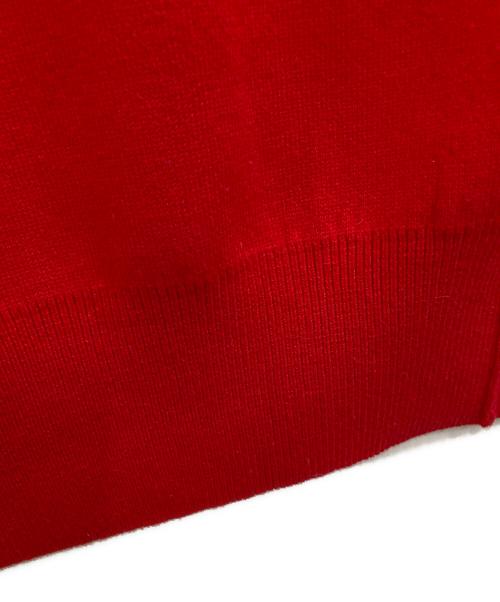 Adam et Rope（アダム エ ロペ）Adam et Rope (アダム エ ロペ) フェルト刺繍ニットプルオーバー レッド サイズ:38の古着・服飾アイテム