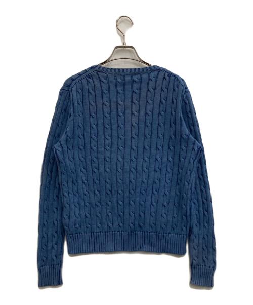POLO RALPH LAUREN（ポロ・ラルフローレン）POLO RALPH LAUREN (ポロ・ラルフローレン) ケーブルニット ネイビー サイズ:-の古着・服飾アイテム