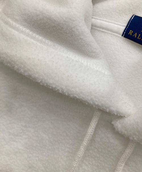 POLO RALPH LAUREN（ポロ・ラルフローレン）POLO RALPH LAUREN (ポロ・ラルフローレン) フリースパーカー ホワイト サイズ:Mの古着・服飾アイテム