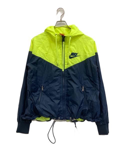 NIKE（ナイキ）NIKE (ナイキ) ナイロンジャケット イエロー×ネイビー サイズ:Sの古着・服飾アイテム
