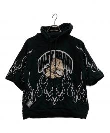 GALFY（ガルフィー）の古着「半袖パーカー」｜ブラック