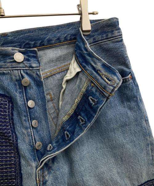LEVI'S PReMIUM（リーバイス プレミアム）LEVI'S PReMIUM (リーバイス プレミアム) パッチワークデニムパンツ インディゴ サイズ:SIZE W34×L32の古着・服飾アイテム