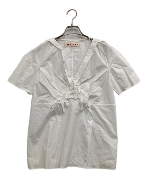 MARNI（マルニ）MARNI (マルニ) 半袖ブラウス ホワイト サイズ:38の古着・服飾アイテム