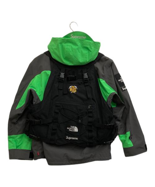 THE NORTH FACE（ザ ノース フェイス）THE NORTH FACE (ザ ノース フェイス) Supreme (シュプリーム) RTG Jacket+Vest グリーン×ブラック サイズ:Lの古着・服飾アイテム