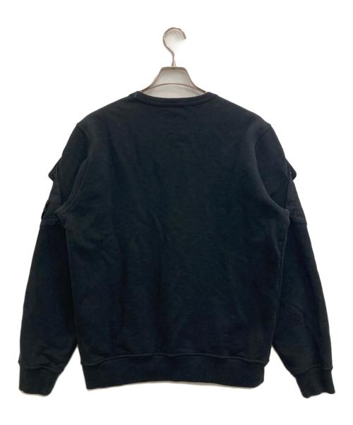 STONE ISLAND（ストーンアイランド）STONE ISLAND (ストーンアイランド) BRUSHED ORGANIC COTTON FLEECE ブラック サイズ:Mの古着・服飾アイテム